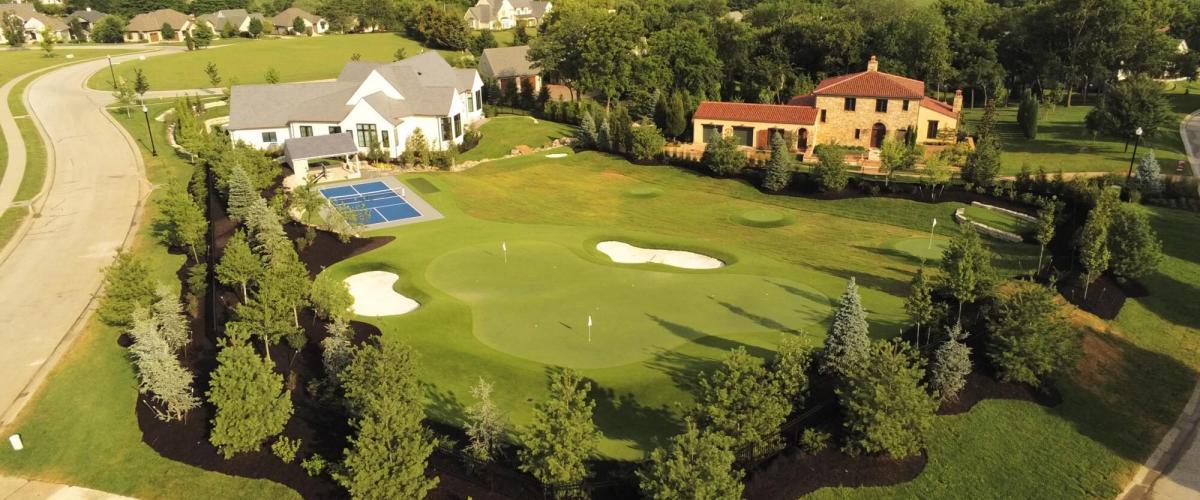 Large estate with custom golf complex