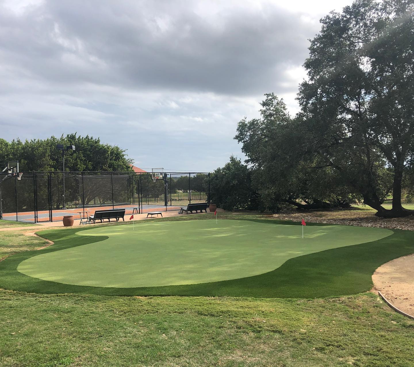custom backyard putting green
