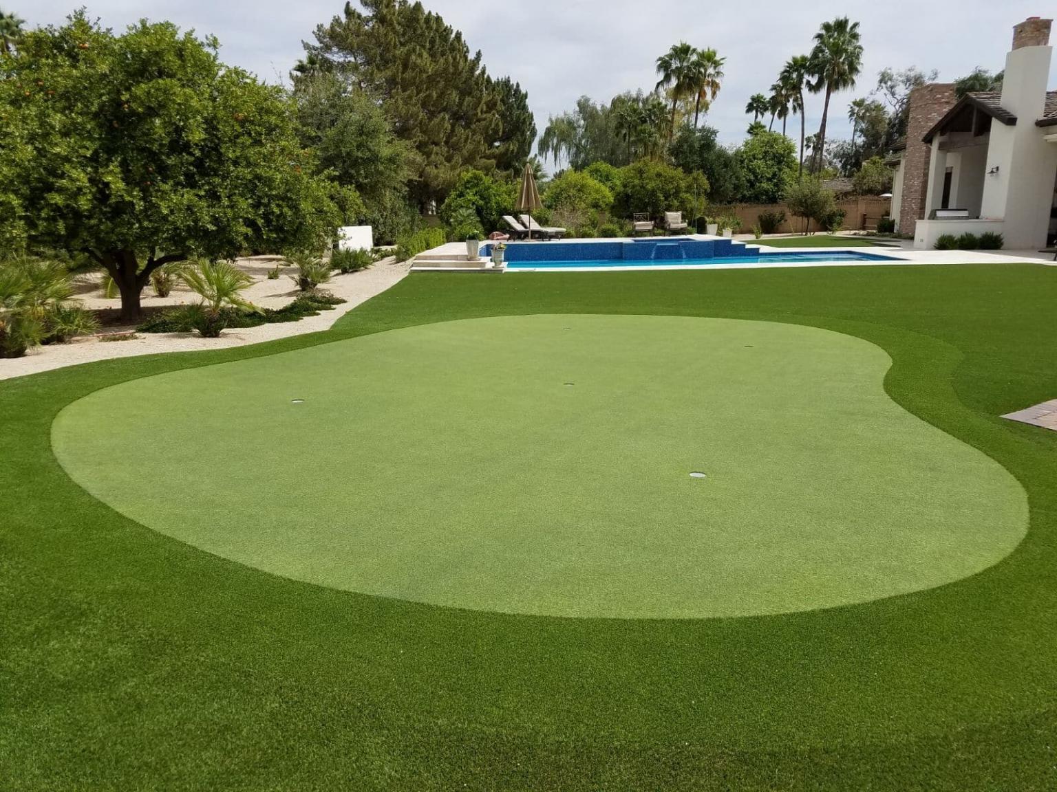 backyard putting green